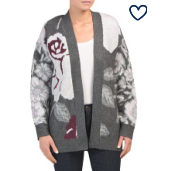 Rachel Zoe  Floral Pattern Cardigan sweater - Picture 3 of 6